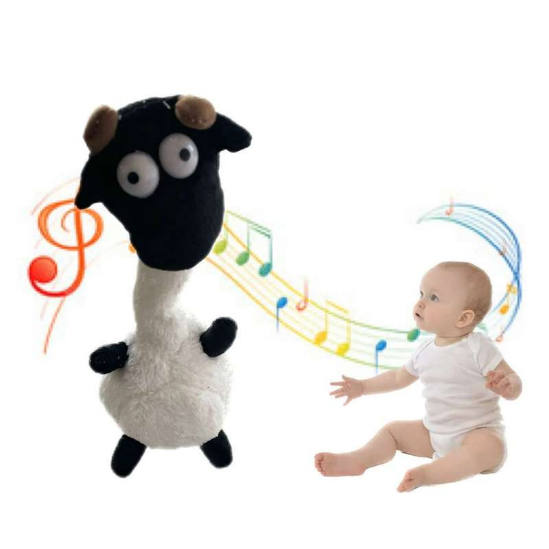 Rechargeable Dancing, Singing and Talking Sound Mimicking Sheep Plush Toy