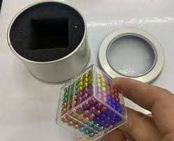 Colourful Magnetic balls in casing and metal box