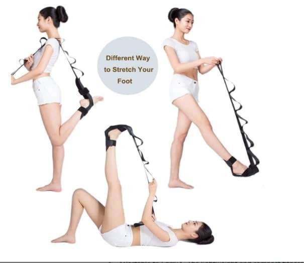Ankle Leg, calf and Hamstring Plantar Fasciitis Pain Relief Foot Stretching Strap