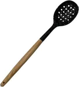 Silicone draining spoon