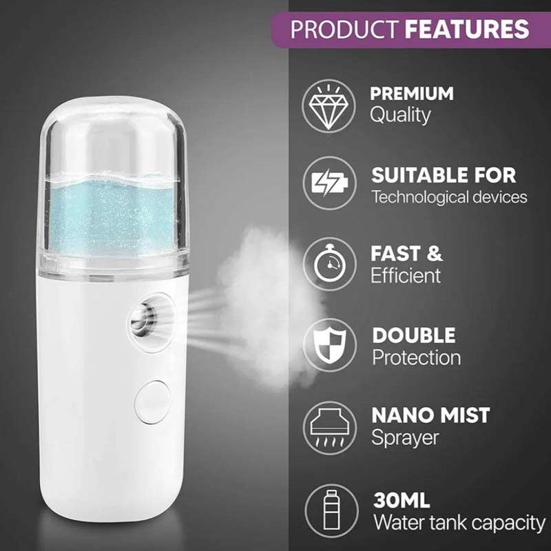 Portable USB Nano Mist Sprayer Sanitizer.