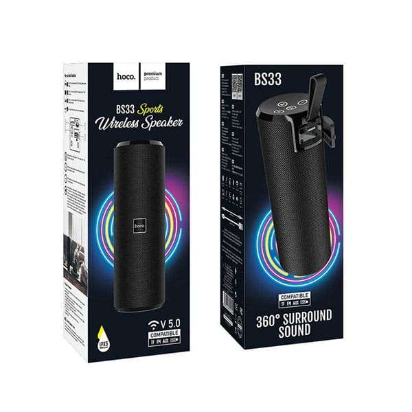 Hoco BS33 Sports Wireless Portable Loudspeaker (Black)