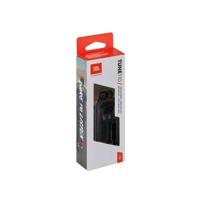 JBL Tune 110 In Ear Earphones - Black