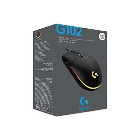 Logitech G102 Lightsync Gaming Mouse - Black