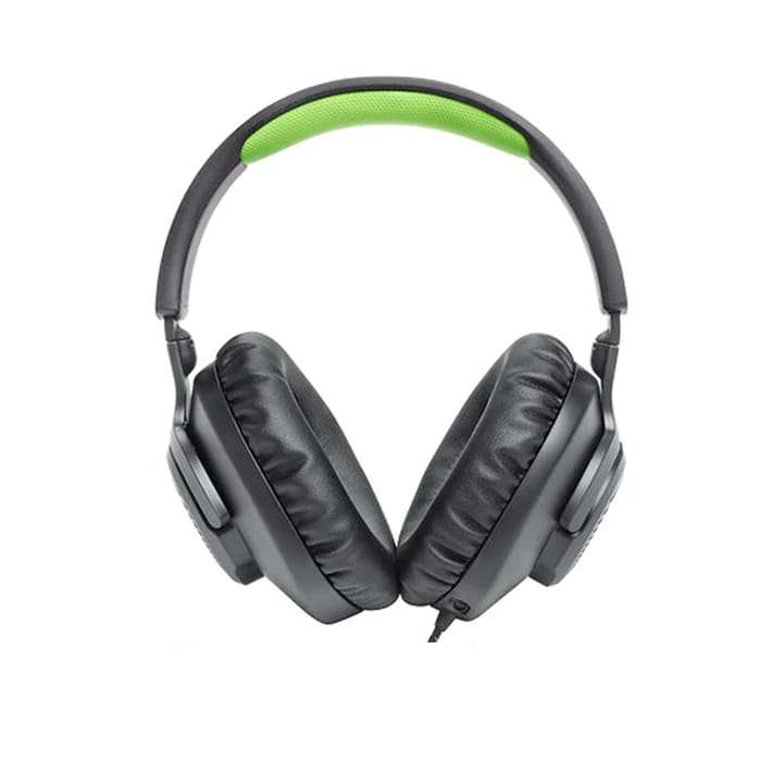 JBL Quantum 100X Wired Over-Ear Gaming Headset With Detachable Mic Green