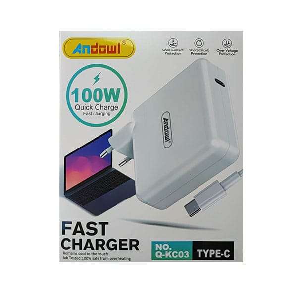 Andowl Q-KC03 100Watt Type-C High Speed Mobile Phone Charger