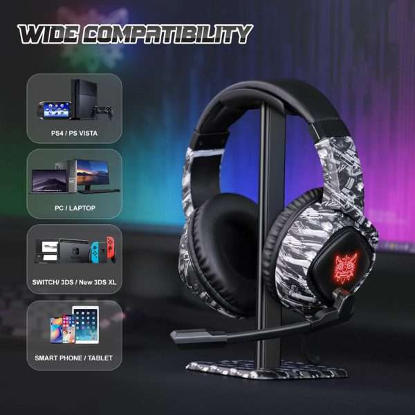 ONIKUMA K19 Gaming Headphone with RGB LED Backlight