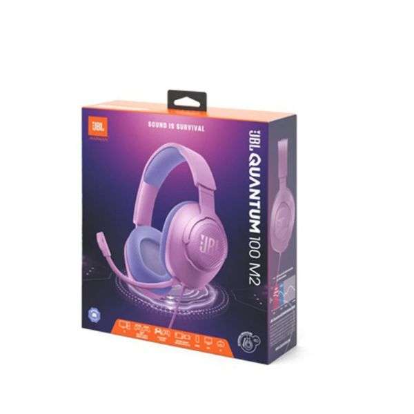 JBL QUANTUM 100M2 Purple Wired over-ear gaming headset