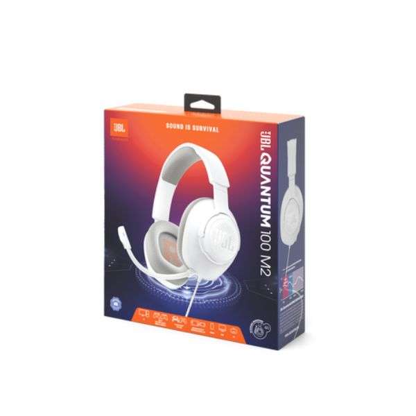 JBL QUANTUM 100M2 White Wired over-ear gaming headset