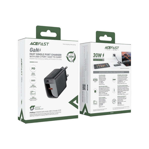 ACEFAST Fast Charge Wall Charger A102 PD30W GaN