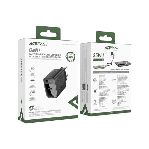 ACEFAST Fast Charge Wall Charger A104 PD25W GaN