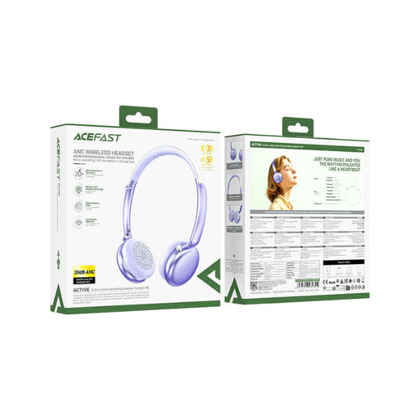 ACEFAST H8 Wireless ANC Headset Purple