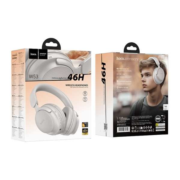 Hoco W53 Wireless Stereo Headphones Gray