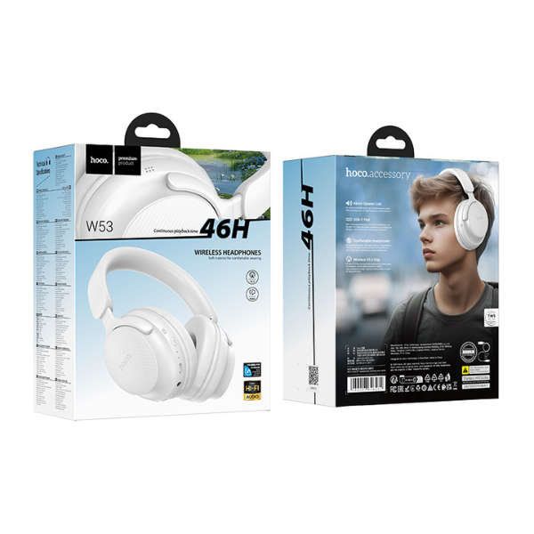 Hoco W53 Wireless Stereo Headphones White