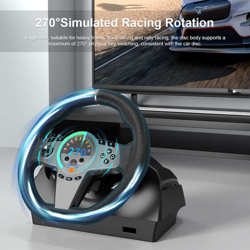 T-Wolf Racing Steering Wheel + Shifter for PS4/XB1/XBS/NS/PC