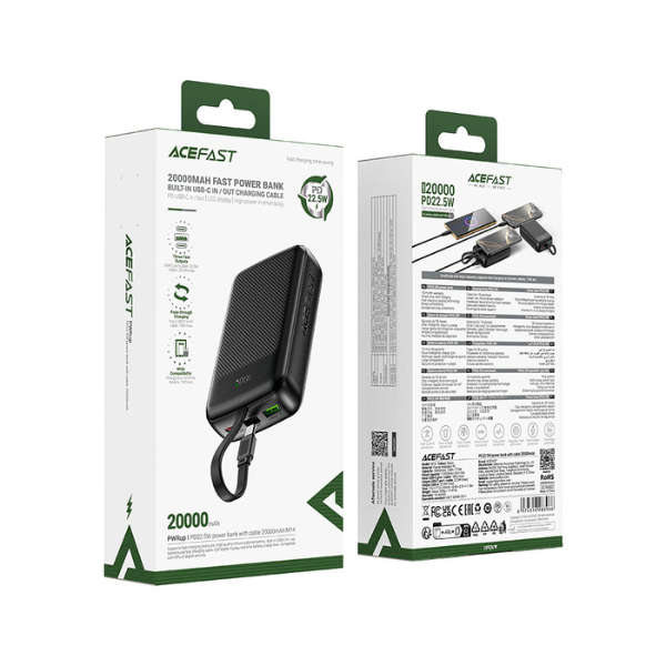 ACEFAST Fast Charge Power Bank M14 PD22.5W 20000mAh