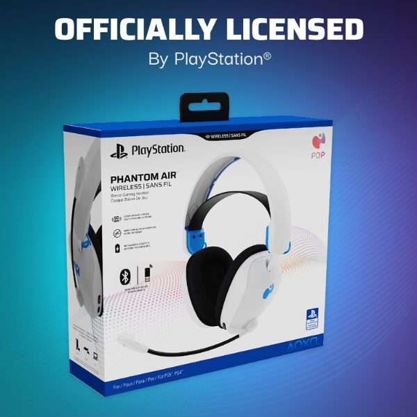 PDP Phantom Air PlayStation Wireless Headset  White