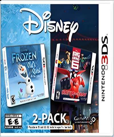 Disneys 2Pack Frozen Olafs Quest / Big Hero 6 Battle in the Bay - Nintendo 3DS