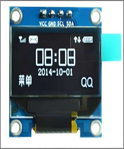 0.96 Inch I2C IIC Blue OLED LCD Module 4pin (with VCC GND) SSD1306 Chip - IoT