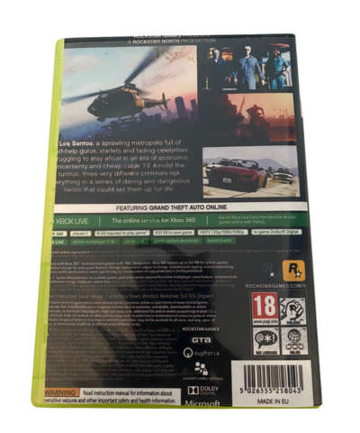 Grand Theft Auto V (GTA V)  Play Disc Only