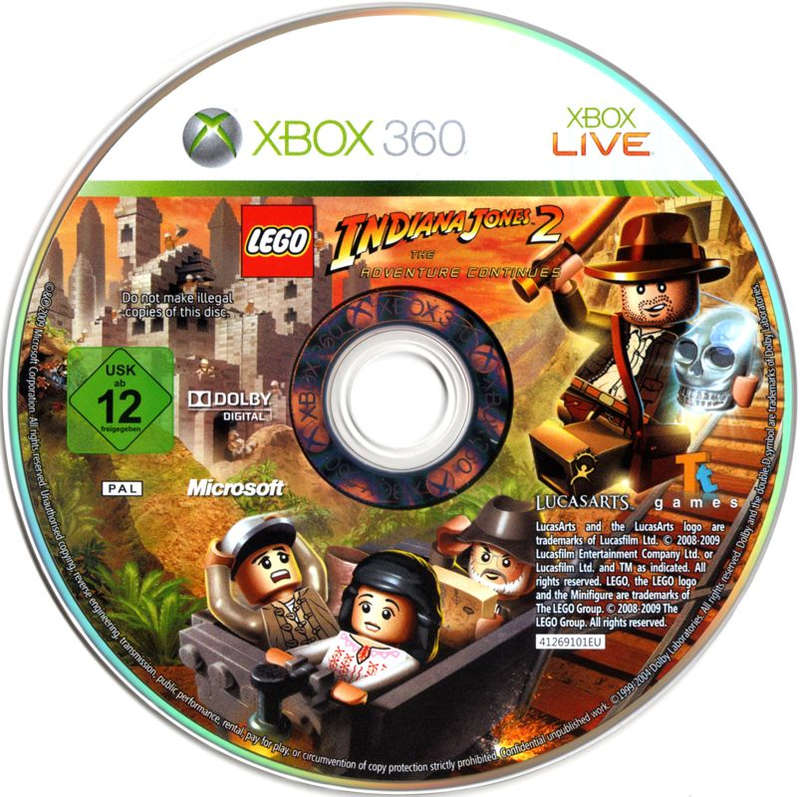 Indiana Jones 2 Disc and Manual (Disc Only) - XBOX 360