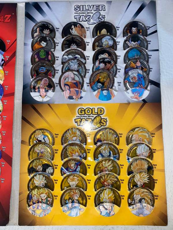 Dragon Ball Z Metal Tazos Complete Album  Simba / Engen Edition (South Africa) - Tazos