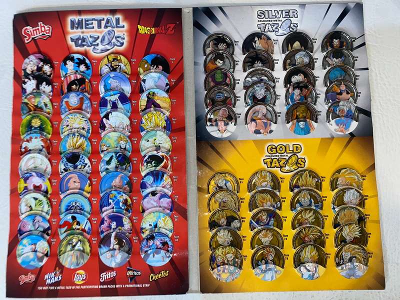 Dragon Ball Z Metal Tazos Complete Album  Simba / Engen Edition (South Africa) - Tazos