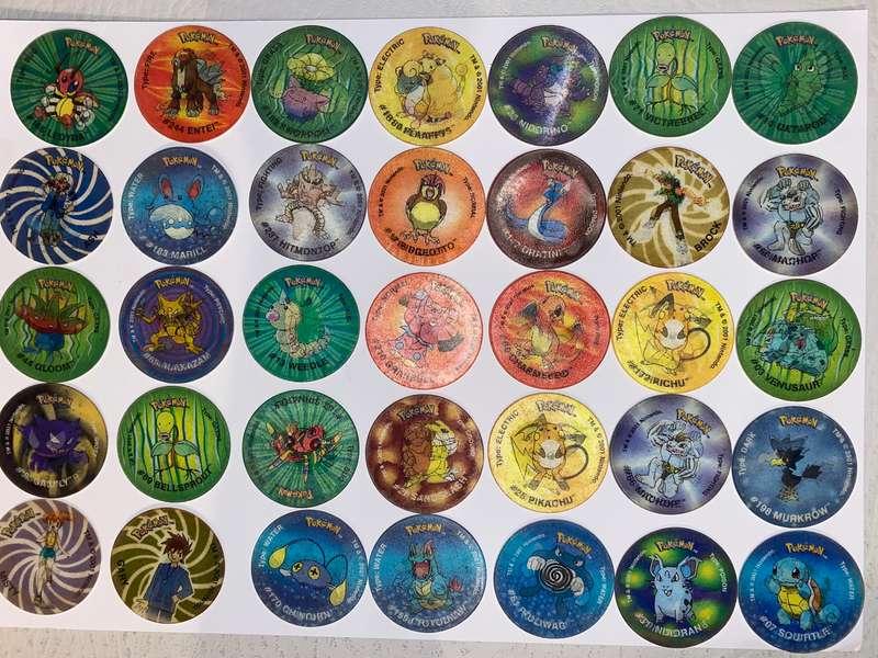 Pokemon 3D Tazo Lot (x43) Vintage Simba Chips Collection Loose Assortment - Tazos