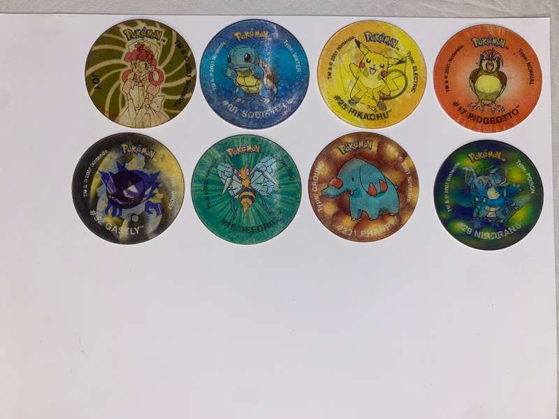 Pokemon 3D Tazo Lot (x43) Vintage Simba Chips Collection Loose Assortment - Tazos
