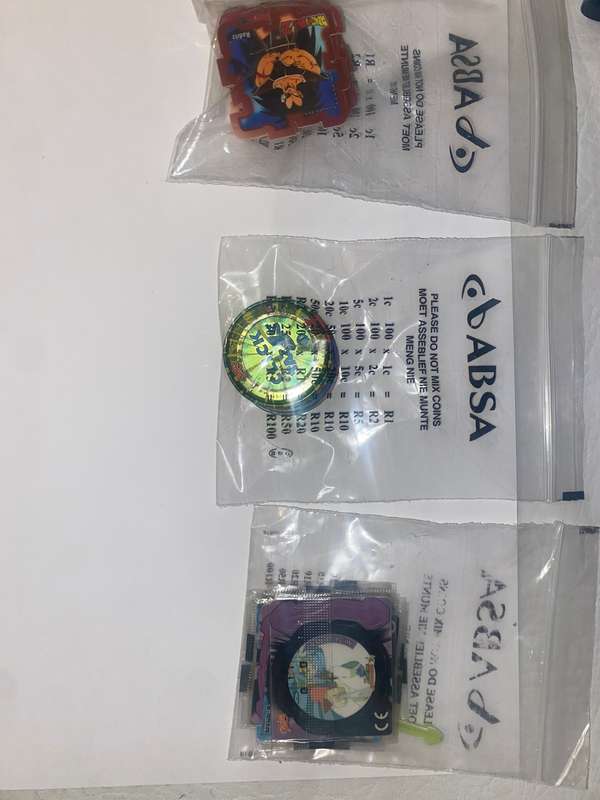 Dragon Ball Z (DBZ) Tazos Mixed Lot Several Sealed Click/Cube/Spinner grouped by type - Cards