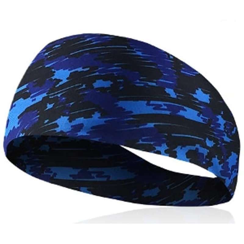 Killer Deals Sports Sweat Head Band/Buff for Yoga, Running, Cycling - Blue