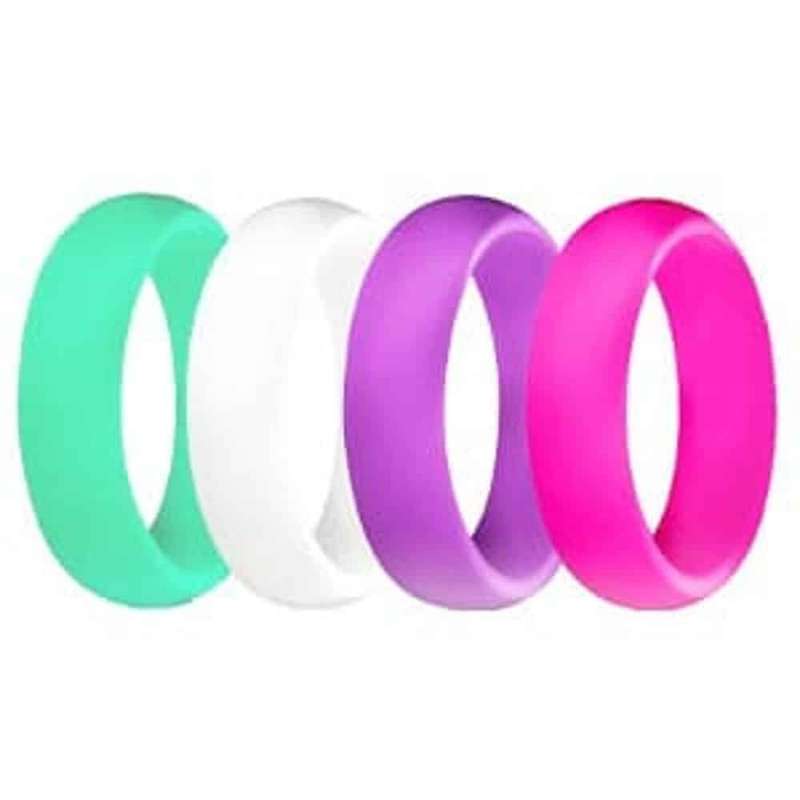Killer Deals Silicone Ring Set of 4 Size USA 7 RSA O (5.7mm width)