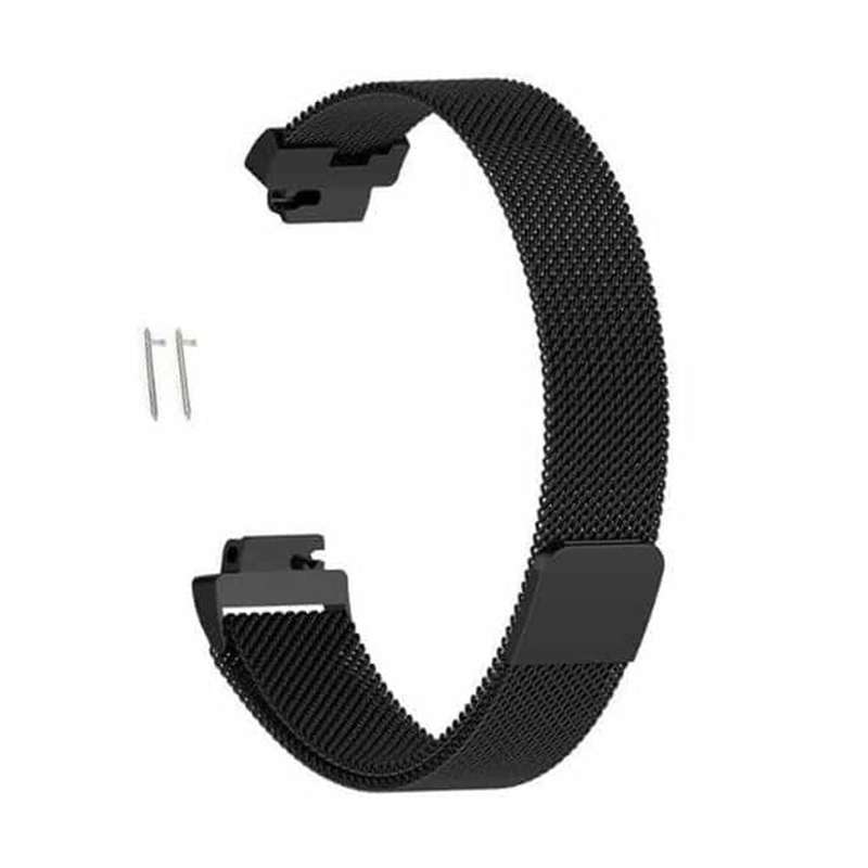 Killer Deals Stainless Steel Milanese Strap for Fitbit Inspire/Inspire HR/Fitbit Ace 2 (M/L) - Black