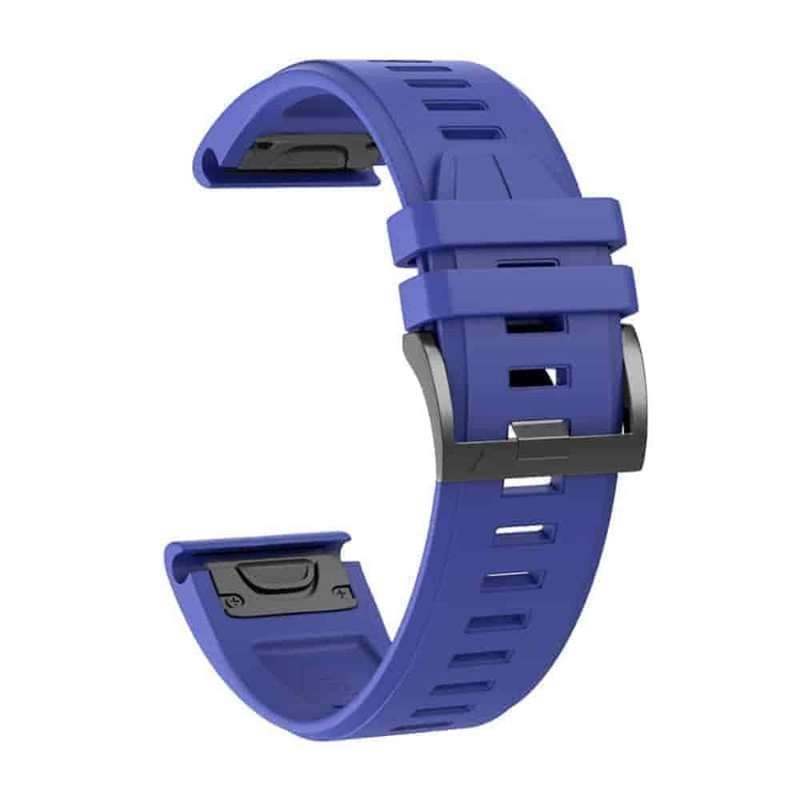 Killer Deals 22mm Silicone Strap for Garmin Fenix 5/ 6 / 7 / Approach S60- Navy