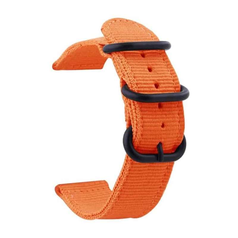 22mm Universal watch replacement nylon strap - Orange