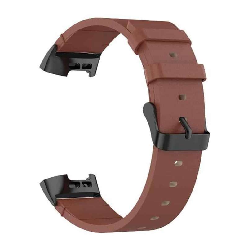 Killer Deals Leather Band for Fitbit Charge 3/SE/4 - Brown