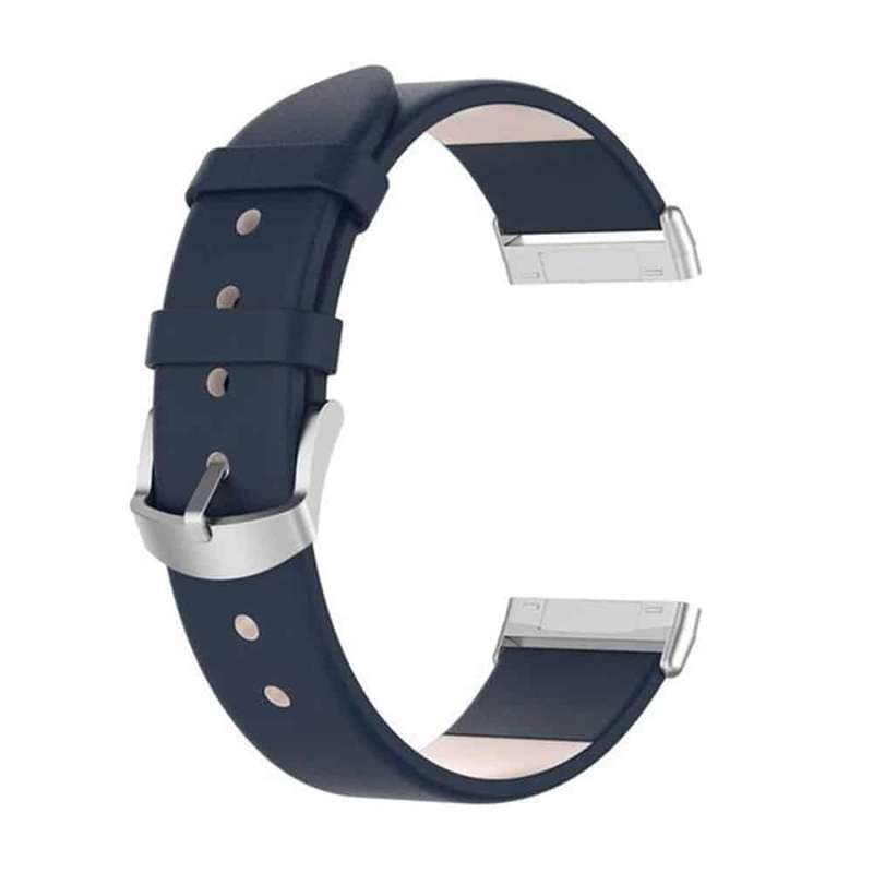 Killer Deals Leather Band for Fitbit Versa3/Sense - Navy