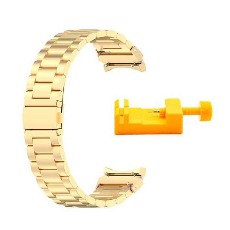 Killer Deals 3 Links Metal Band for Samsung Galaxy Watch 4 40mm/44mm - Gold