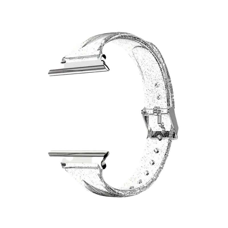 Killer Deals Transparent Glitter TPU Strap Band for Apple Watch 38/40/41mm - Silver