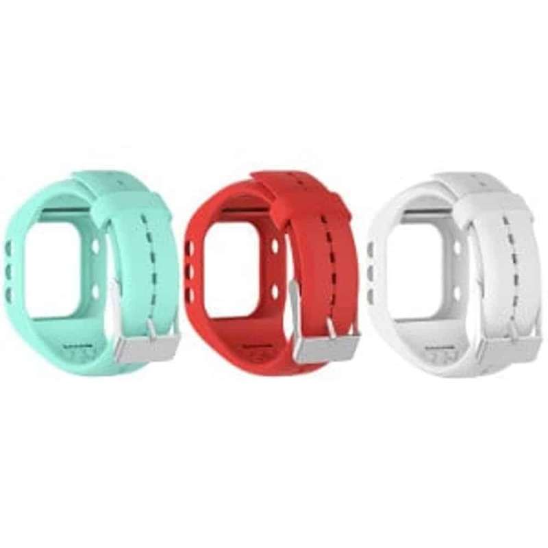 Killer Deals Polar A300 silicone straps Combo -Teal, Red, White