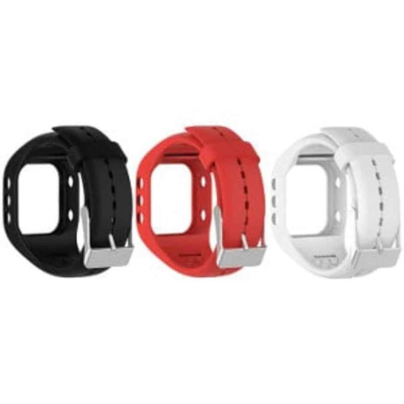 Killer Deals Polar A300 silicone straps combo -Black, Red, White