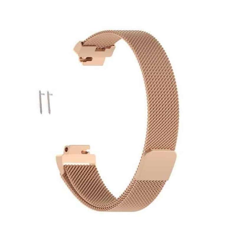 Killer Deals Stainless Steel Milanese Strap for Fitbit Inspire/Inspire HR/Fitbit Ace 2 (M/L) - Ro...