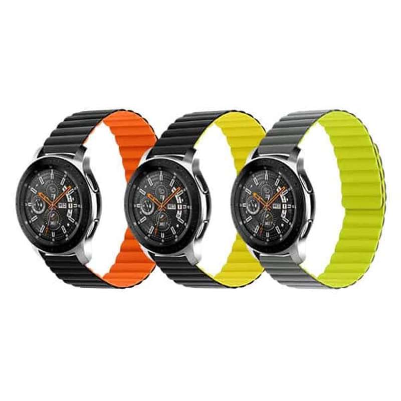 Killer Deals 22MM Silicone Magnetic Watch Band - Grey+Green