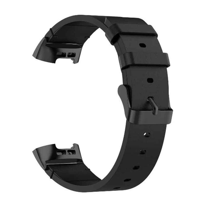 Killer Deals Leather Band for Fitbit Charge 3/SE/4 - Black