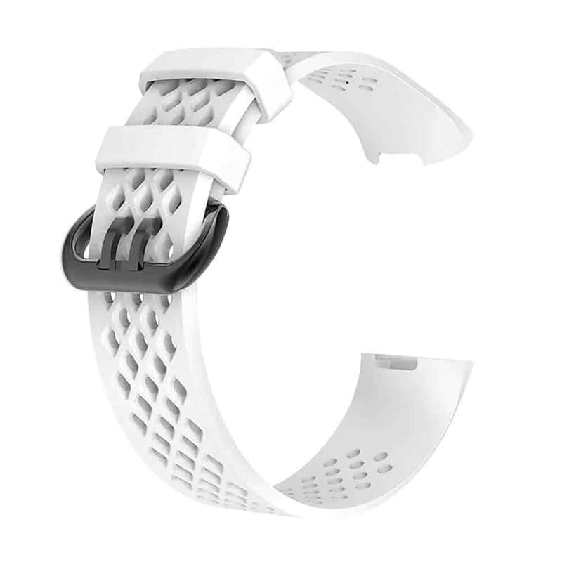 Silicone Band for Fitbit Charge 3(S/M) - White