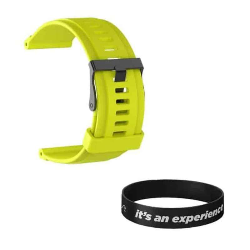 Killer Deals Yellow Silicone Strap for Suunto Core + Free Wristband Combo