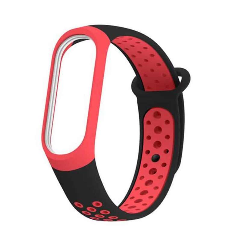 Killer Deals Silicone Band for xiaomi band 3/4 - Black+Red