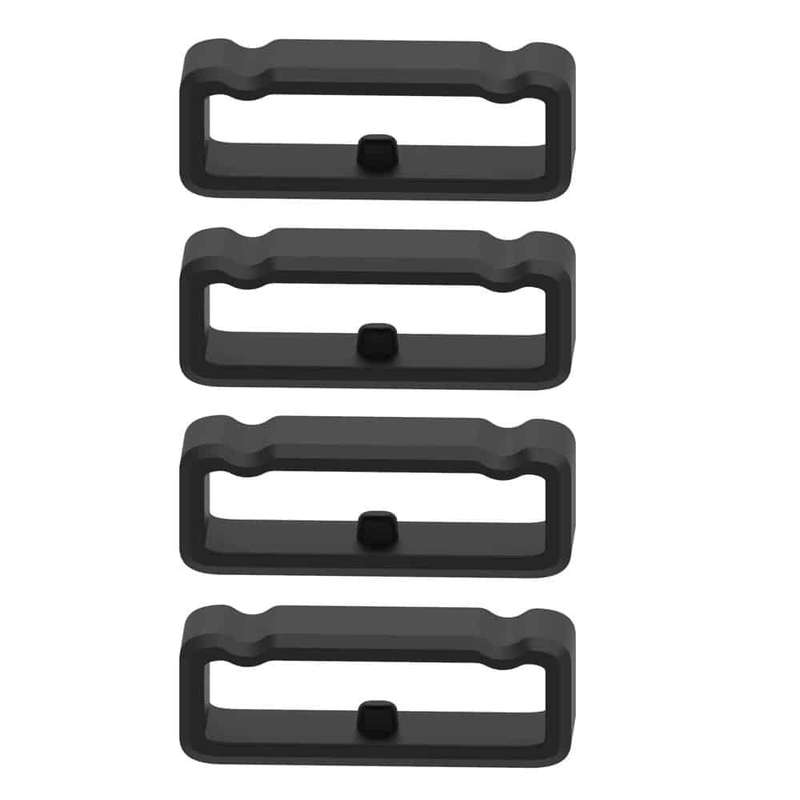 Killer Deals Watch 22MM Silicone Strap Band Saver 4pc - Black