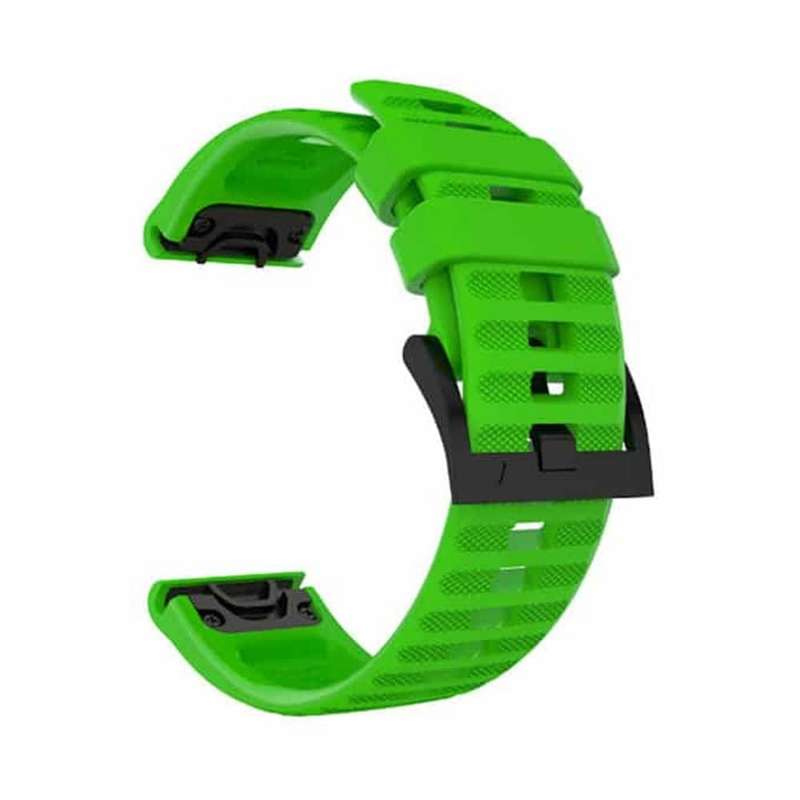 Killer Deals 22mm Silicone Strap for Garmin Fenix 5/ 6 / 7 / Approach S60- Green
