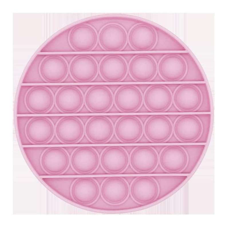 Sensory Stress-Relief Fidget Silicone Bubble Pop Toy/Game - Pink